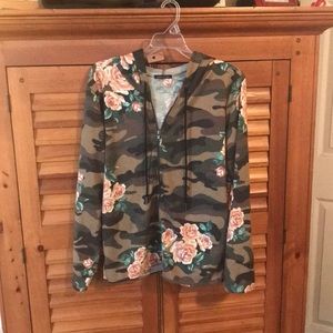 Camo flowered  jacket